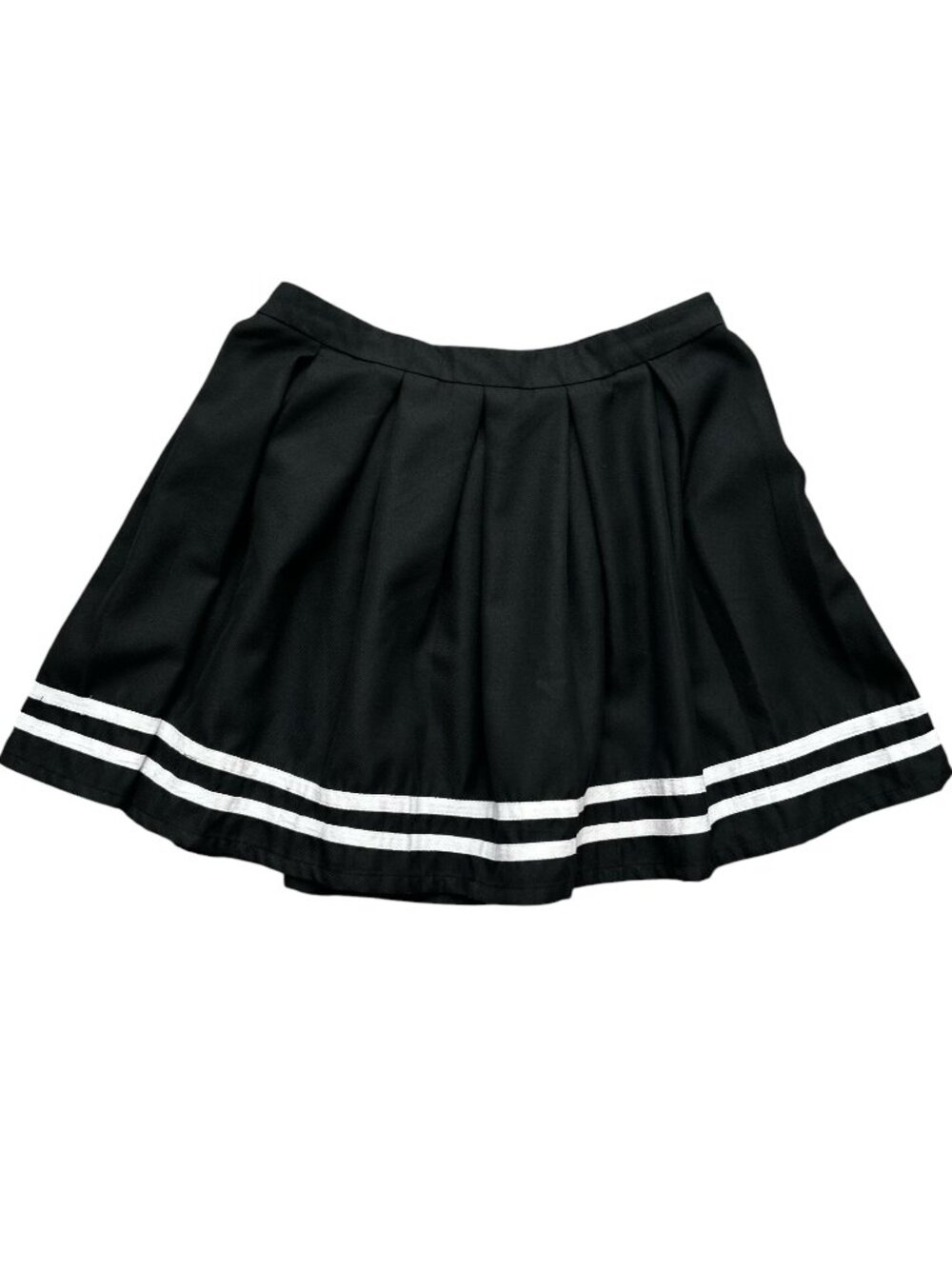 Hot Topic Pleated School Girl Mini Skirt Size M Black Goth ALT